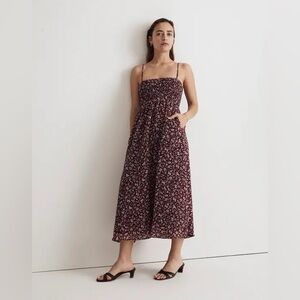 NEW Madewell The Theo Sleeveless Midi Dress